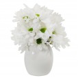White Heart Arrangement with White Daisies