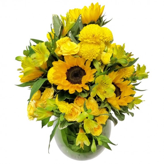 Large Sunshine Sunflower Arrangement