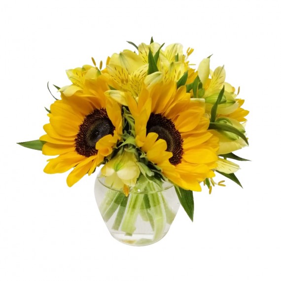 Sunflower and Astromelia Arrangement