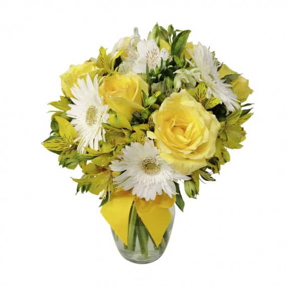 Yellow and White Mix Arrangement