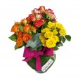 Arrangement with Mini Roses Colorful