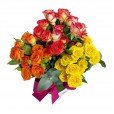 Arrangement with Mini Roses Colorful