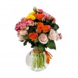 Mini Roses Arrangement with Vase by Luvidarte