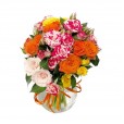 Mini Roses Arrangement with Vase by Luvidarte