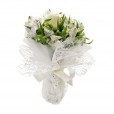 Arrangement of Roses and White Astromelia