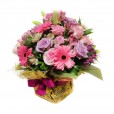 Arrangement with National Roses, Lilies, Gerberas and Astromelia
