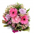 Large Arrangement with National Roses, Lilies, Gerberas and Astromelia