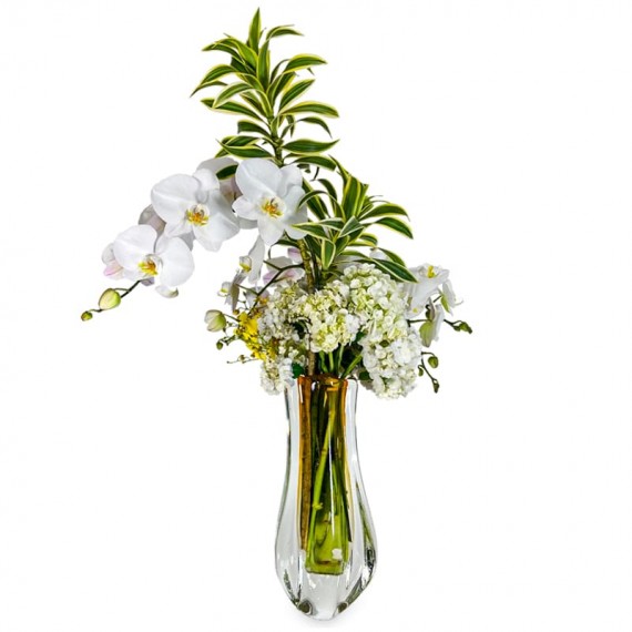 Murano Glass Vase - Courtesy Orchids and Hydrangeas