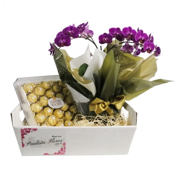 Sweet Orchid Basket II