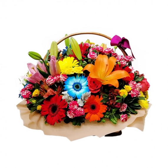 Big Basket of Field Flowers