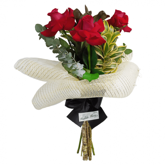 Bouquet with Three Colombian Roses Affection