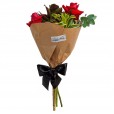 Classic Bouquet with Three Colombian Roses and Lindt Milk
