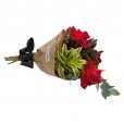 Classic Bouquet with Three Colombian Roses and Lindt Milk