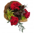Classic Bouquet with Three Colombian Roses and Lindt Milk