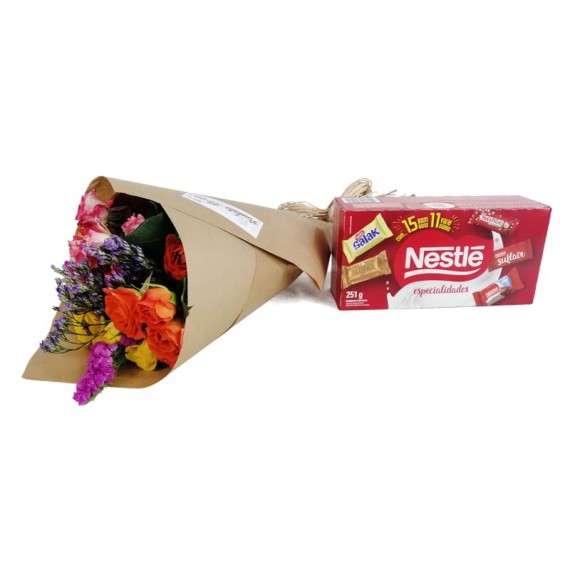 Mini Roses Bouquet Nestlé Chocolate Party