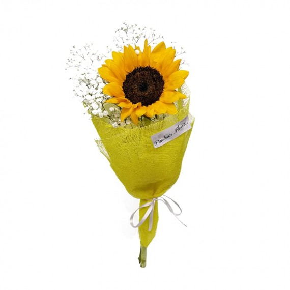 Bouquet with 1 Sunflower
