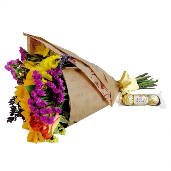 Hug Bouquet with chocolate Ferrero Rocher