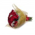 Large Bouquet of 40 Colombian Roses with Gypsophiles