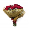 Large Bouquet of 40 Colombian Roses with Gypsophiles