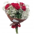 Bouquet with 09 Colombian Roses Charm