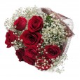 Bouquet with 09 Colombian Roses Charm