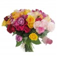 Mega bouquet with 100 Colorful Roses