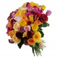 Mega bouquet with 100 Colorful Roses