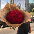 Mega buquê com 100 rosas Nacionais