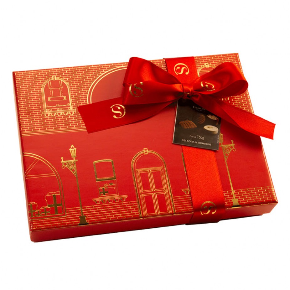 Caixa Seleção de Bombons Cacau Show Natal 160g Caixa Seleção de Bombons Cacau Show Natal 160g