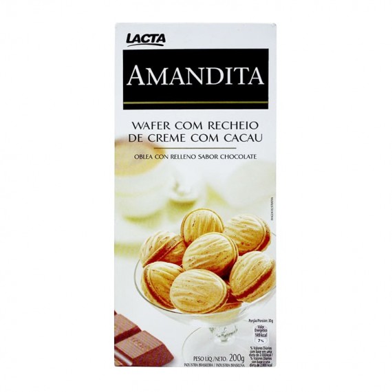 Chocolate Amandita Wafer Recheado  200g