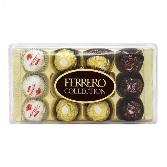 Chocolate Ferrero Rocher Colection Caixa com 12 unidades 