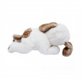 Cachorro de Pelúcia Branco - 33 cm comprimento (deitado)