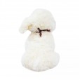 White Plush Dog with Neck Scarf - 34 cm