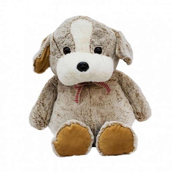 Cachorro Marrom Com Laço - 45cm