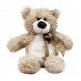 Brown Teddy Bear with Bow - 26 cm