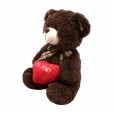 Brown Teddy Bear with Heart I Love You - 30 cm