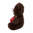 Brown Teddy Bear with Heart I Love You - 30 cm