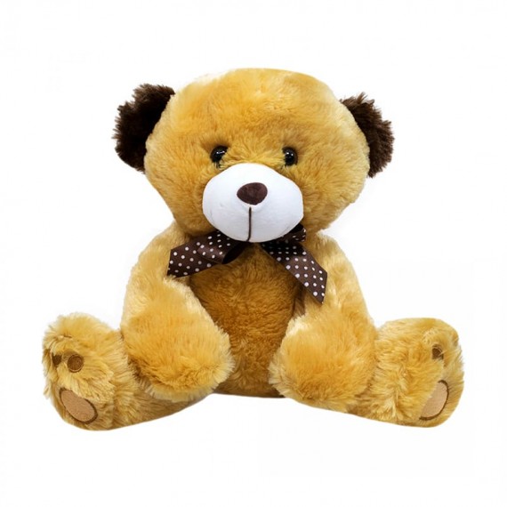 Brown Teddy Bear and Dark Brown Ears - 27 cm