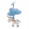Plush Unicorn Blue Cloud Touches Sound - 27cm