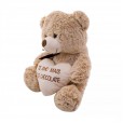 Teddy Bear with Heart "I Love You More Than Chocolate" - 31cm