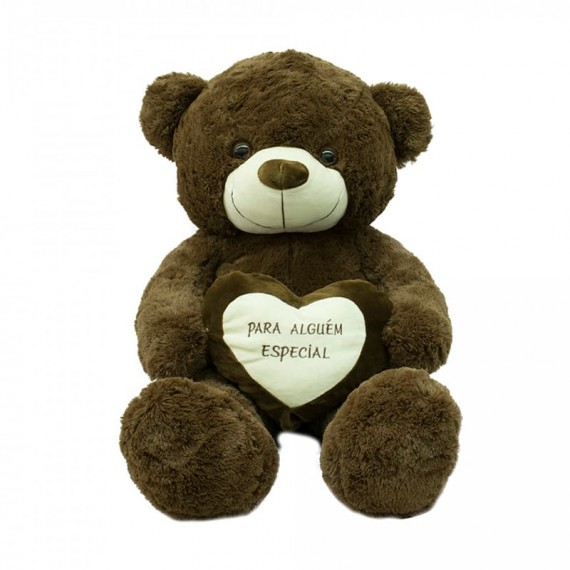 Brown Teddy Bear with Heart "For Someone Special" - 50cm