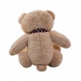 Brown Teddy Bear With Bow of Hearts - 40cm