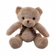 Brown Teddy Bear With Bow of Hearts - 40cm