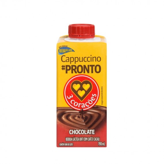 Cappuccino Chocolate Flavor 3 Corações 190ml