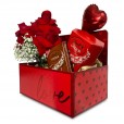 Red LOVE Imported Roses Box